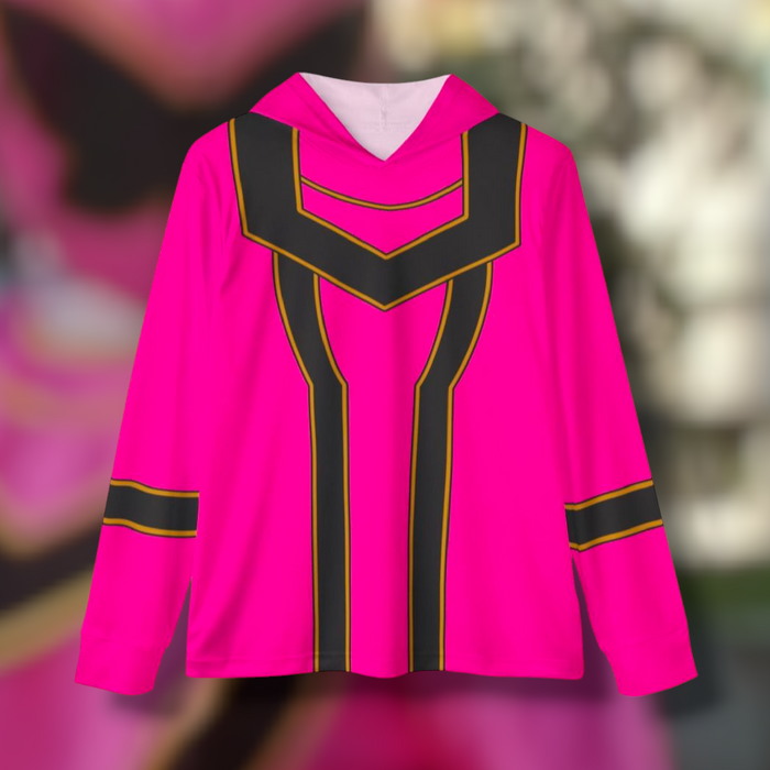 Magiranger Pink Hoodie (Full Print) Lightweight, Breathable, workout, pull over, fitness Hoodie Super Sentai Custom