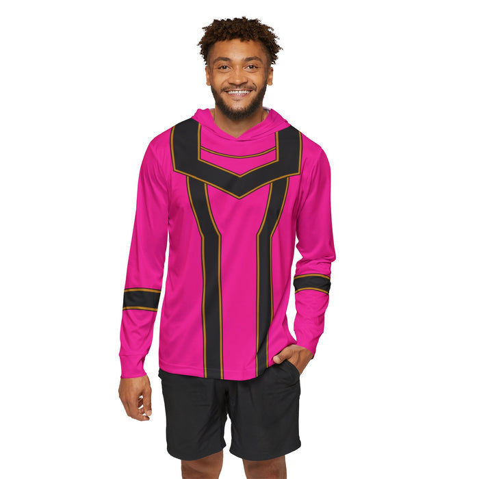 Magiranger Pink Hoodie (Full Print) Lightweight, Breathable, workout, pull over, fitness Hoodie Super Sentai Custom