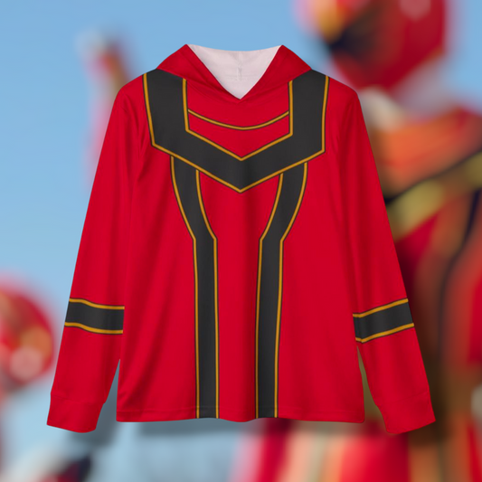 Magiranger Red Hoodie (Full Print) Lightweight, Breathable, workout, pull over, fitness Hoodie Super Sentai Custom