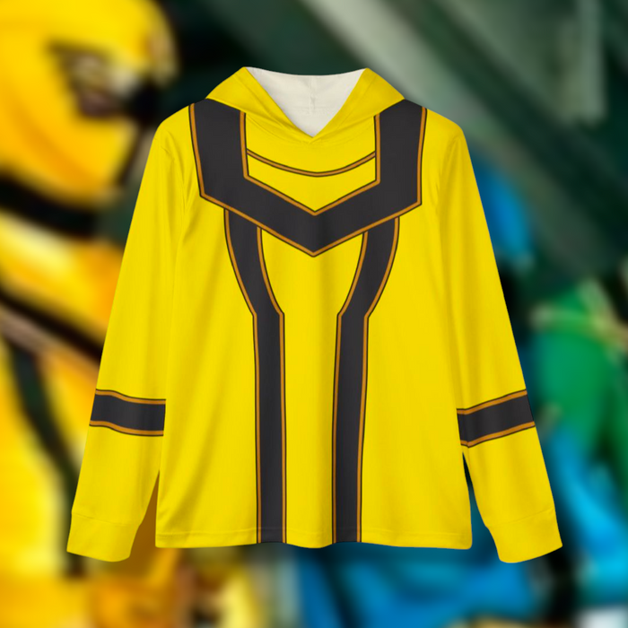 Magiranger Yellow Hoodie (Full Print) Lightweight, Breathable, workout, pull over, fitness Hoodie Super Sentai Custom