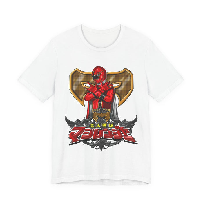 MagiRed Tee Super Sentai T Shirt Custom Graphic Art Cosplay Shirts Rangers Retro Vintage 90s