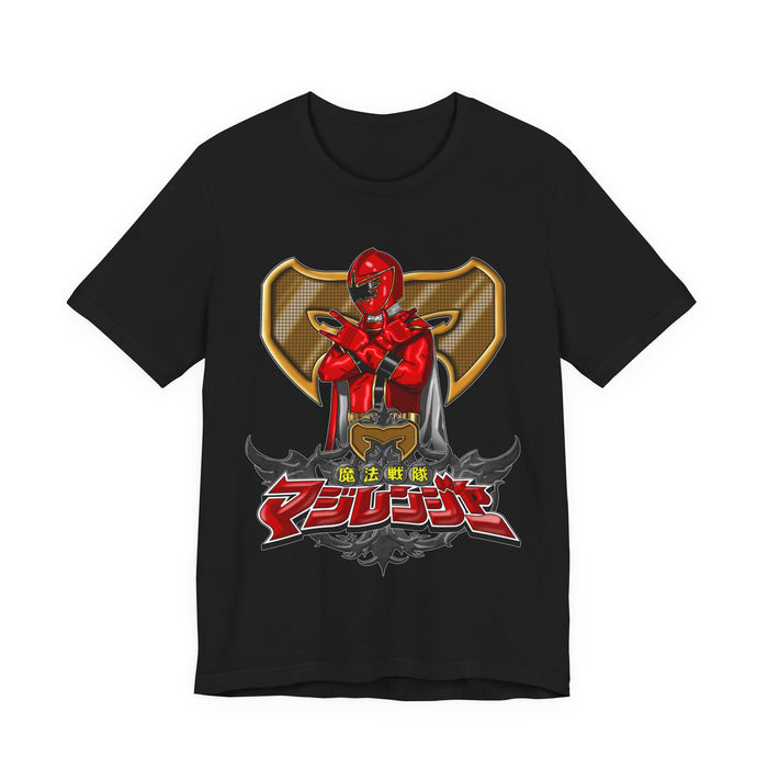 MagiRed Tee Super Sentai T Shirt Custom Graphic Art Cosplay Shirts Rangers Retro Vintage 90s