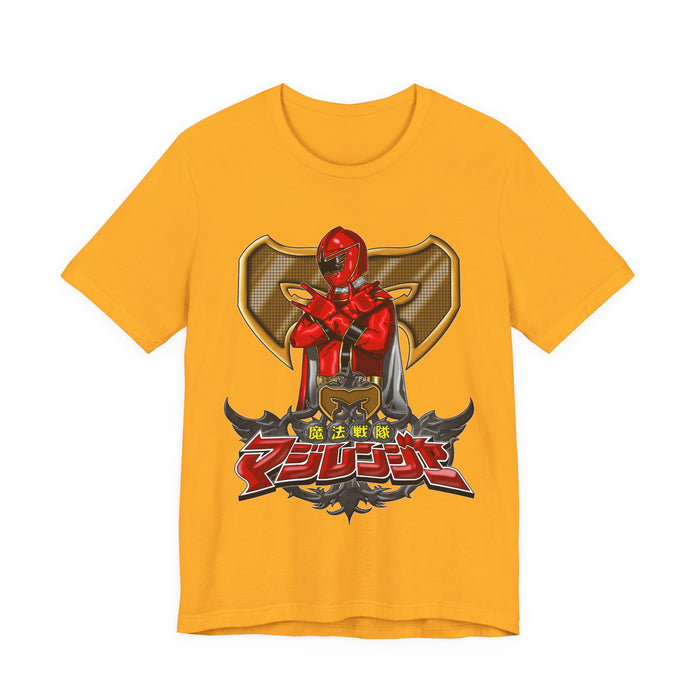 MagiRed Tee Super Sentai T Shirt Custom Graphic Art Cosplay Shirts Rangers Retro Vintage 90s