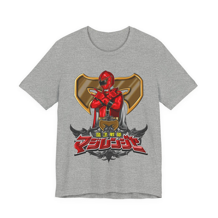 MagiRed Tee Super Sentai T Shirt Custom Graphic Art Cosplay Shirts Rangers Retro Vintage 90s