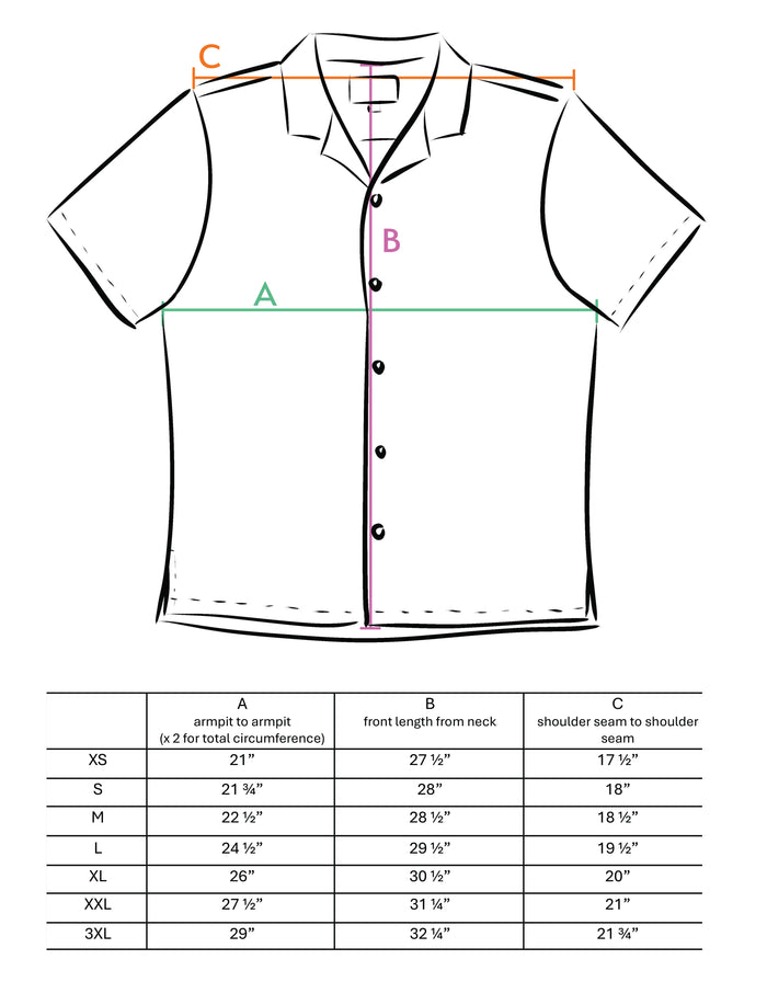 Magnolia Black Camp Shirt