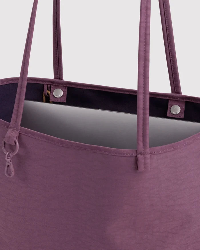 MEDIUM NYLON REVERSIBLE TOTE - WILD PLUM MIX