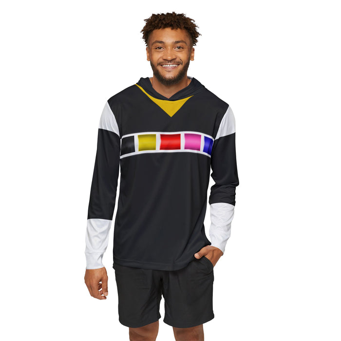 Megaranger Black Hoodie (Full Print) Lightweight, Breathable, workout, pull over, fitness Hoodie Super Sentai Custom