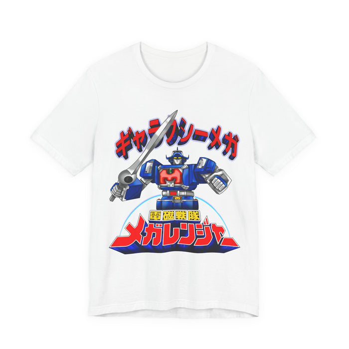 Megaranger Galaxy Mega Tee Custom Graphic Art Cosplay Shirts Rangers Retro Vintage 90s