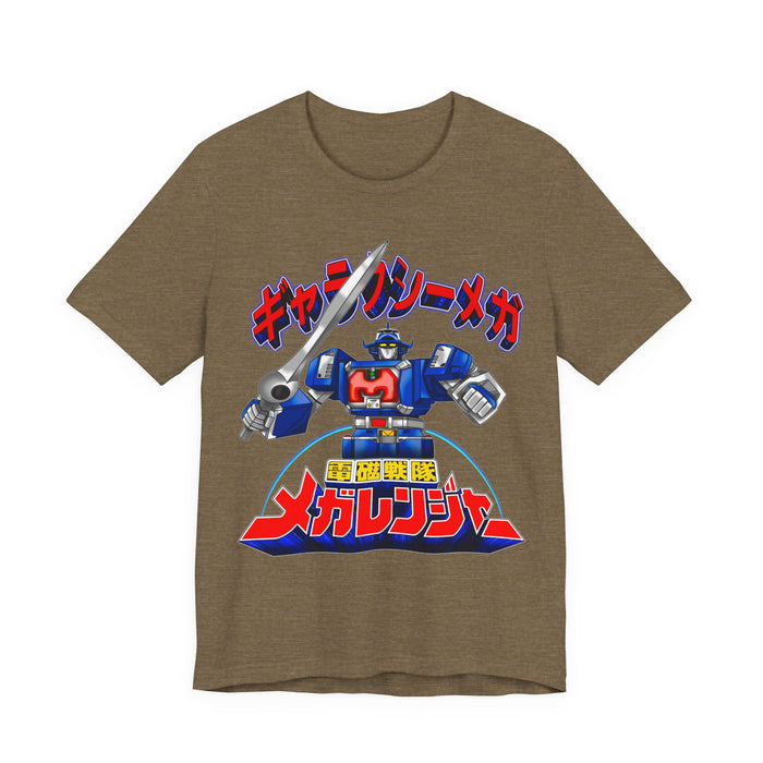Megaranger Galaxy Mega Tee Custom Graphic Art Cosplay Shirts Rangers Retro Vintage 90s