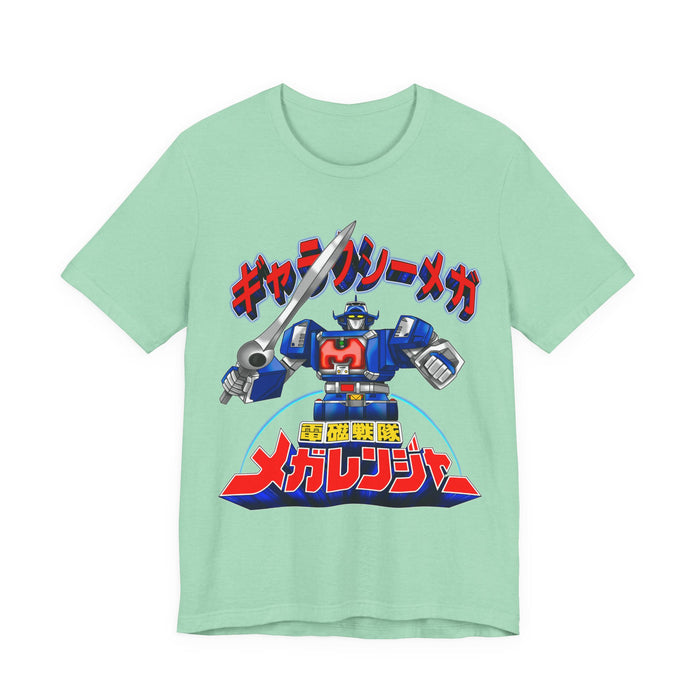 Megaranger Galaxy Mega Tee Custom Graphic Art Cosplay Shirts Rangers Retro Vintage 90s
