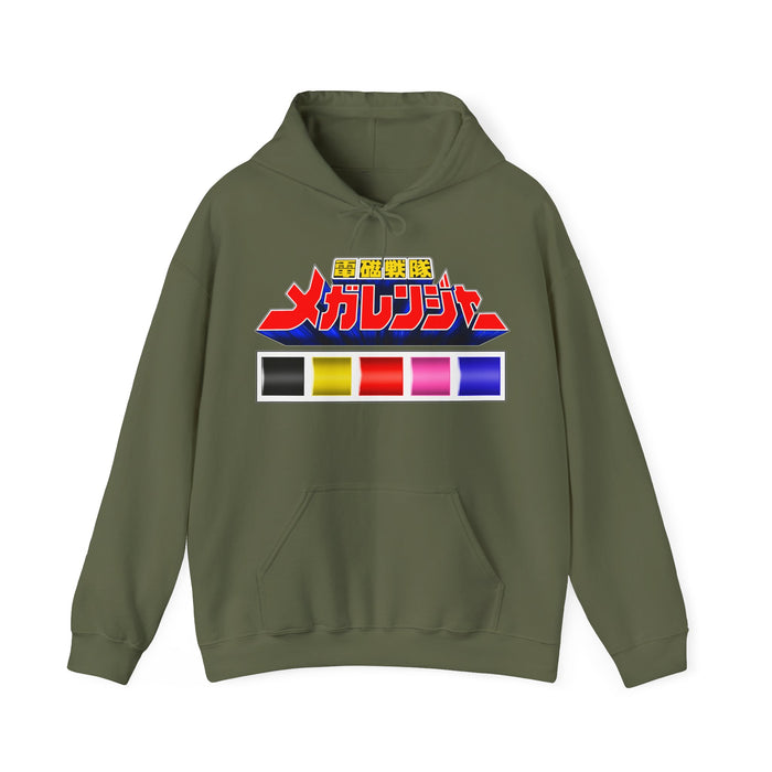 Megaranger Hoodie Super Sentai T Shirt Custom Graphic Art Cosplay Shirts Rangers Retro Vintage 90s