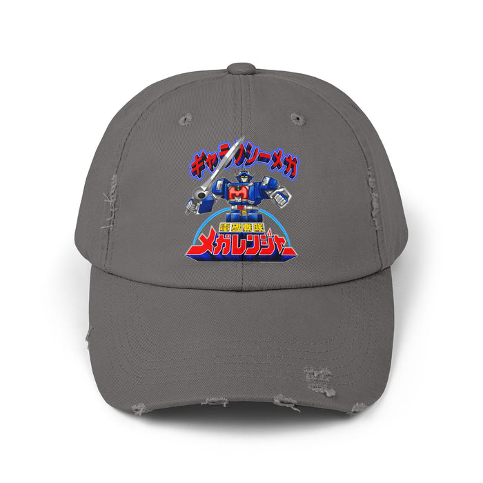 Megaranger Mecha Distressed Hat Custom Graphic Art Cosplay Shirts Rangers Retro Vintage 90s