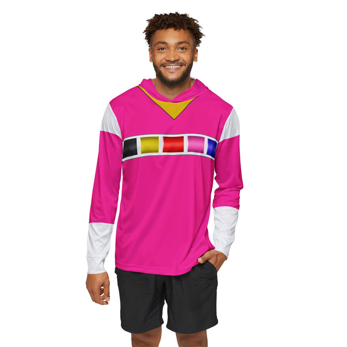 Megaranger Pink Hoodie (Full Print) Lightweight, Breathable, workout, pull over, fitness Hoodie (Full Print) Super Sentai Custom