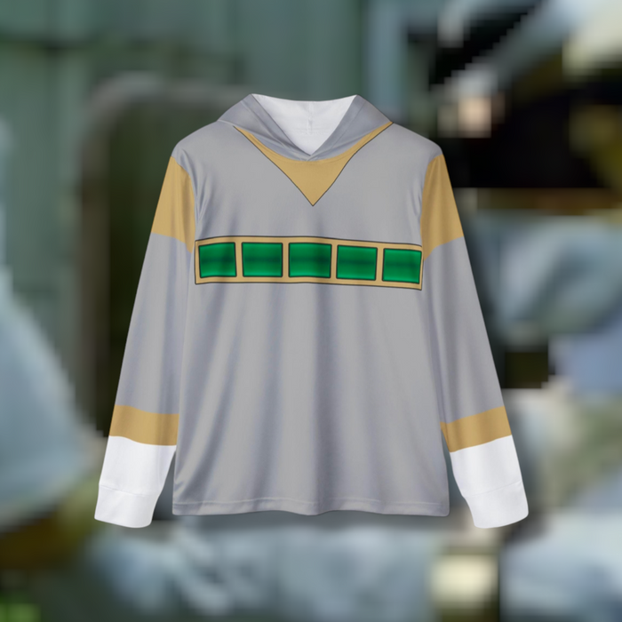 Megaranger Silver Hoodie (Full Print) Lightweight, Breathable, workout, pull over, fitness Hoodie Super Sentai Custom