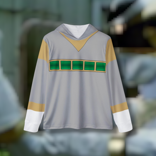 Megaranger Silver Hoodie (Full Print) Lightweight, Breathable, workout, pull over, fitness Hoodie Super Sentai Custom