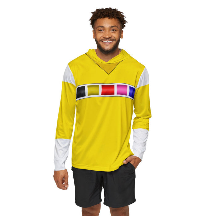 Megaranger Yellow Hoodie (Full Print)  Lightweight, Breathable, workout, pull over, fitness Hoodie (Full Print) Super Sentai Custom