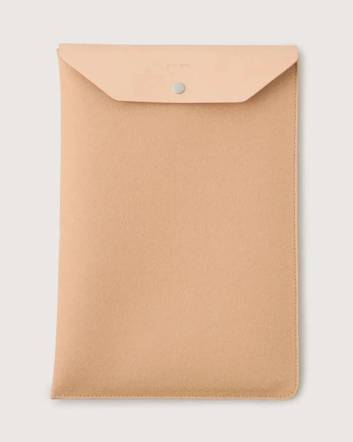 Merino Wool Laptop Sleeve - Latte