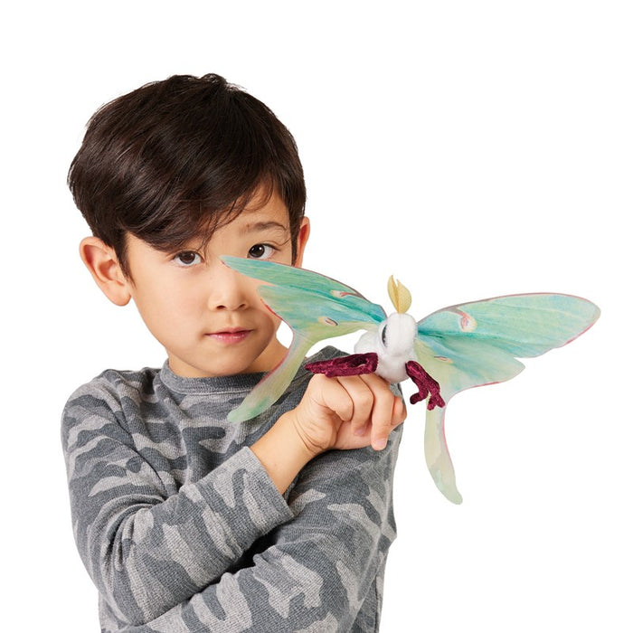 Mini Moth Luna Finger Puppet