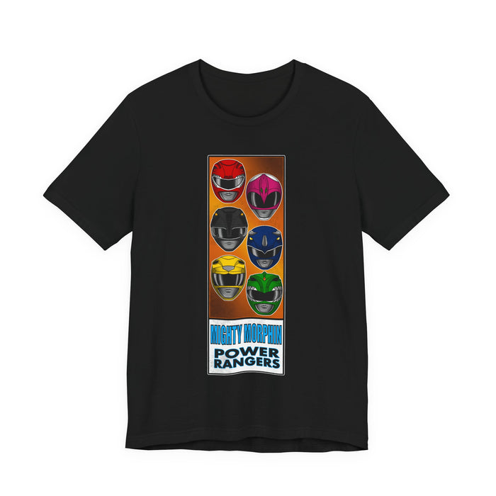 MMPR Comic Box Tee Super Sentai T Shirt Custom Graphic Art Cosplay Shirts Rangers Retro Vintage 90s