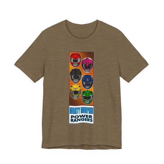 MMPR Comic Box Tee Super Sentai T Shirt Custom Graphic Art Cosplay Shirts Rangers Retro Vintage 90s
