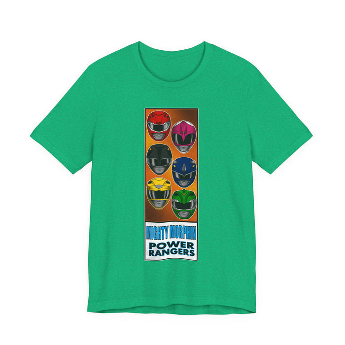 MMPR Comic Box Tee Super Sentai T Shirt Custom Graphic Art Cosplay Shirts Rangers Retro Vintage 90s