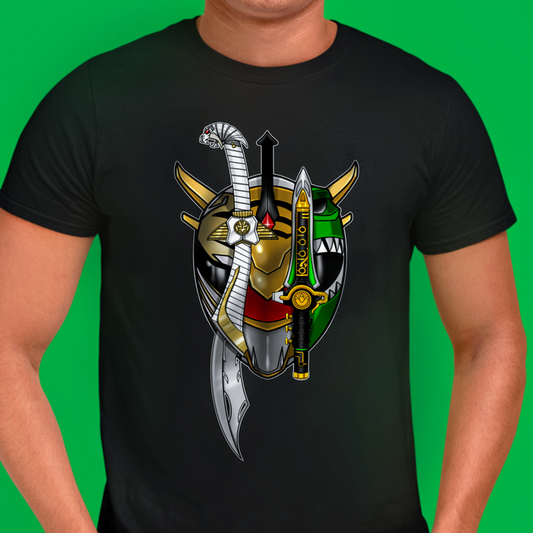 MMPR Legendary Drakkon Tee  Custom Graphic Art Cosplay Shirts Rangers Retro Vintage 90s