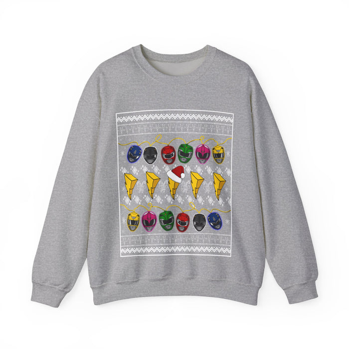 MMPR Ugly Christmas Sweatshirt Custom Graphic Art Cosplay Shirts Rangers Retro Vintage 90s