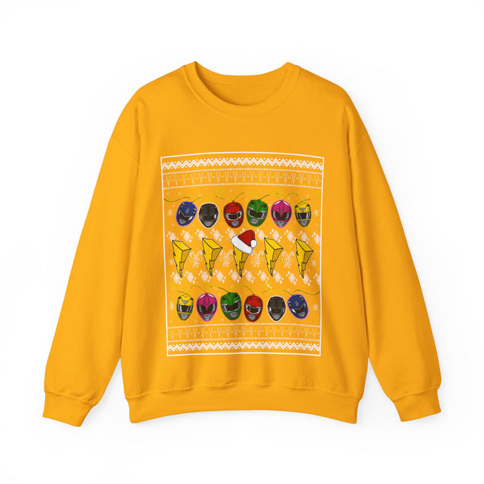 MMPR Ugly Christmas Sweatshirt Custom Graphic Art Cosplay Shirts Rangers Retro Vintage 90s