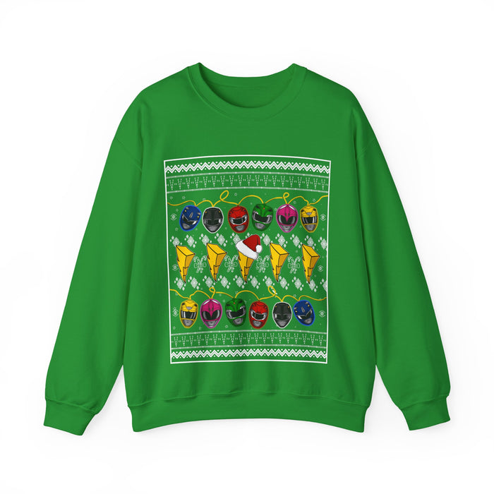 MMPR Ugly Christmas Sweatshirt Custom Graphic Art Cosplay Shirts Rangers Retro Vintage 90s