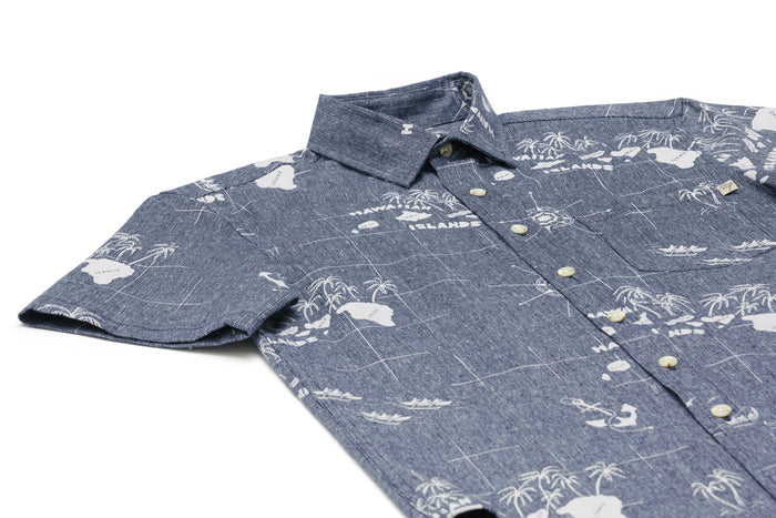 Navigation Indigo Linen