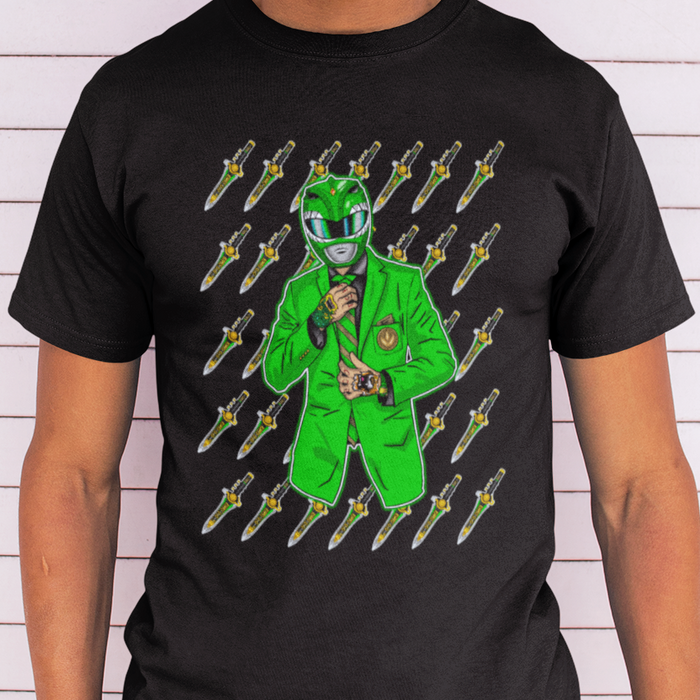 OG Green Ranger Tee Super Sentai T Shirt Custom Graphic Art Cosplay Shirts Rangers Retro Vintage 90s