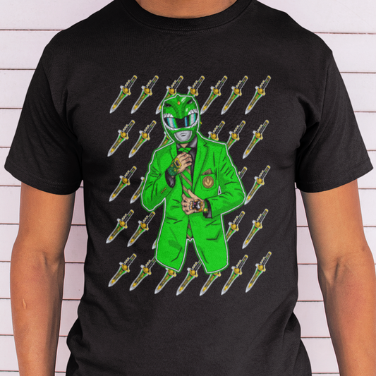 OG Green Ranger Tee Super Sentai T Shirt Custom Graphic Art Cosplay Shirts Rangers Retro Vintage 90s