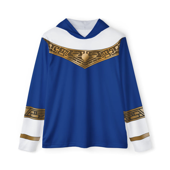 Ohranger Blue Hoodie (Full Print) Lightweight, Breathable, workout, pull over, fitness Hoodie Super Sentai Custom