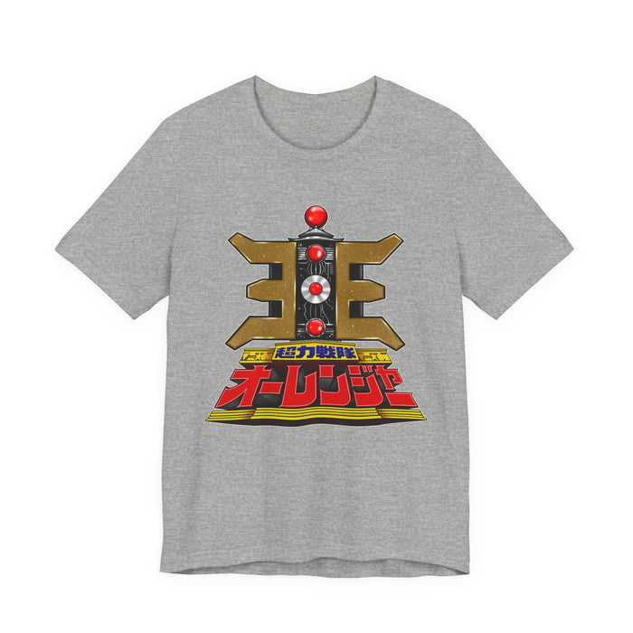 Ohranger Gold Power Staff Tee  Custom Graphic Art Cosplay Shirts Rangers Retro Vintage 90s