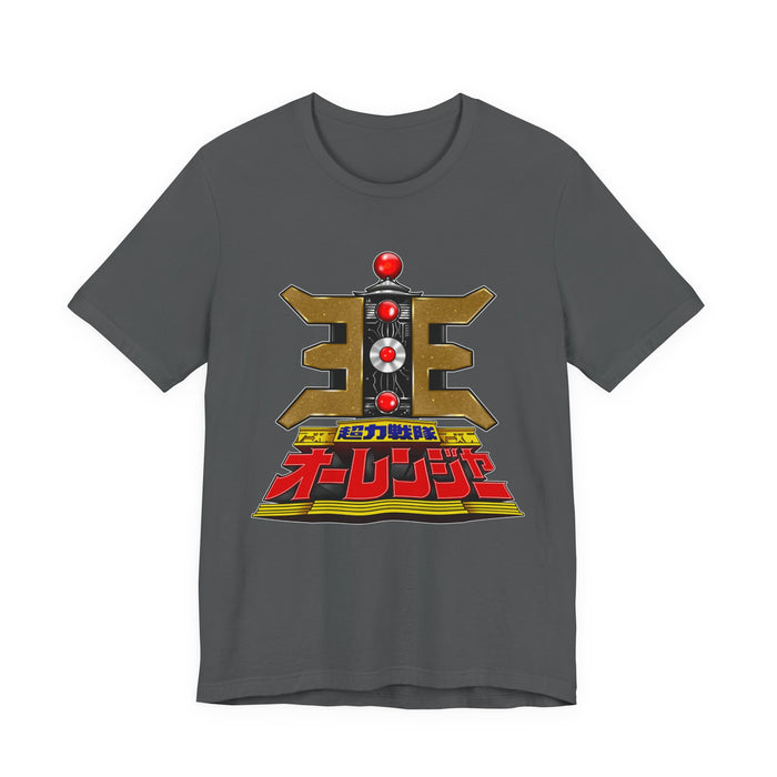 Ohranger Gold Power Staff Tee  Custom Graphic Art Cosplay Shirts Rangers Retro Vintage 90s