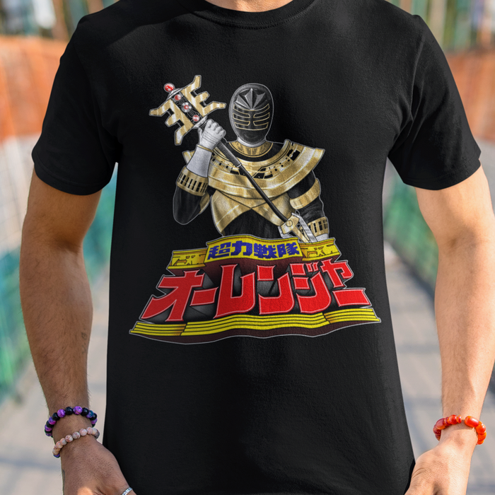 Ohranger Gold Ranger Super Sentai T Shirt Custom Graphic Art Cosplay Shirts Rangers Retro Vintage 90s