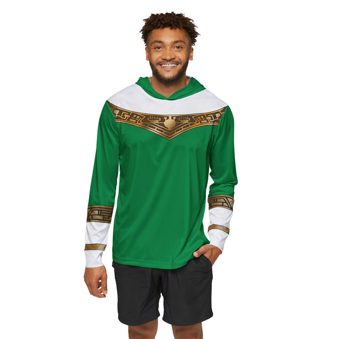 Ohranger green Hoodie (Full Print) Lightweight, Breathable, workout, pull over, fitness Hoodie Super Sentai Custom