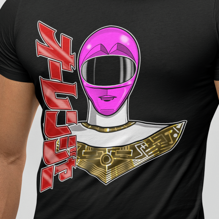 Ohranger Pink Tee Super Sentai T Shirt Custom Graphic Art Cosplay Shirts Rangers Retro Vintage 90s