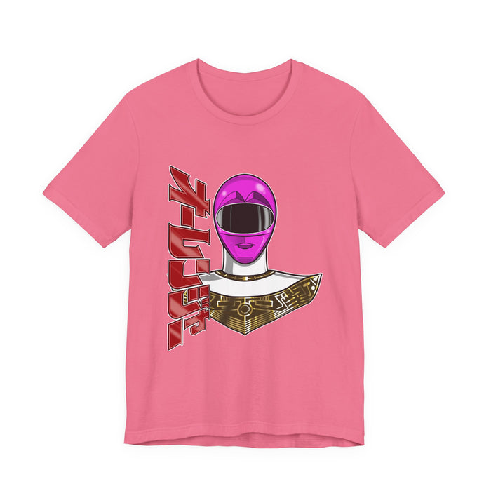 Ohranger Pink Tee Super Sentai T Shirt Custom Graphic Art Cosplay Shirts Rangers Retro Vintage 90s