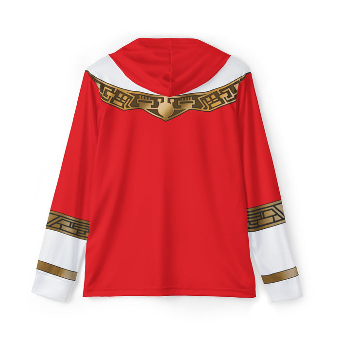 Ohranger Red Hoodie (Full Print) Lightweight, Breathable, workout, pull over, fitness Hoodie Super Sentai Custom