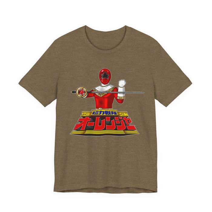 OhRanger Red Tee  Custom Graphic Art Cosplay Shirts Rangers Retro Vintage 90s