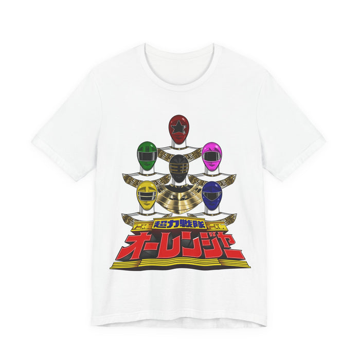 Ohranger Tee Super Sentai T Shirt Custom Graphic Art Cosplay Shirts Rangers Retro Vintage 90s