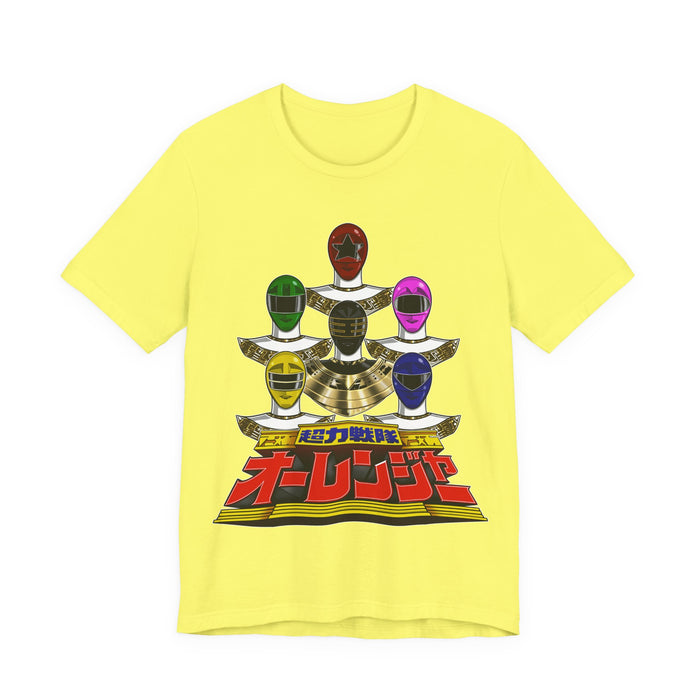 Ohranger Tee Super Sentai T Shirt Custom Graphic Art Cosplay Shirts Rangers Retro Vintage 90s