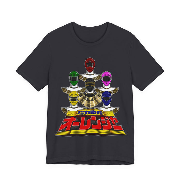 Ohranger Tee Super Sentai T Shirt Custom Graphic Art Cosplay Shirts Rangers Retro Vintage 90s