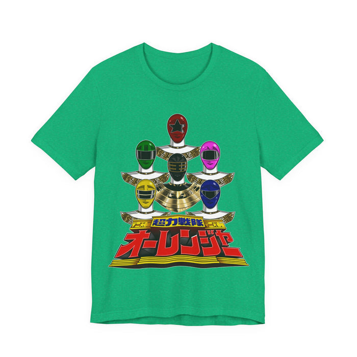 Ohranger Tee Super Sentai T Shirt Custom Graphic Art Cosplay Shirts Rangers Retro Vintage 90s