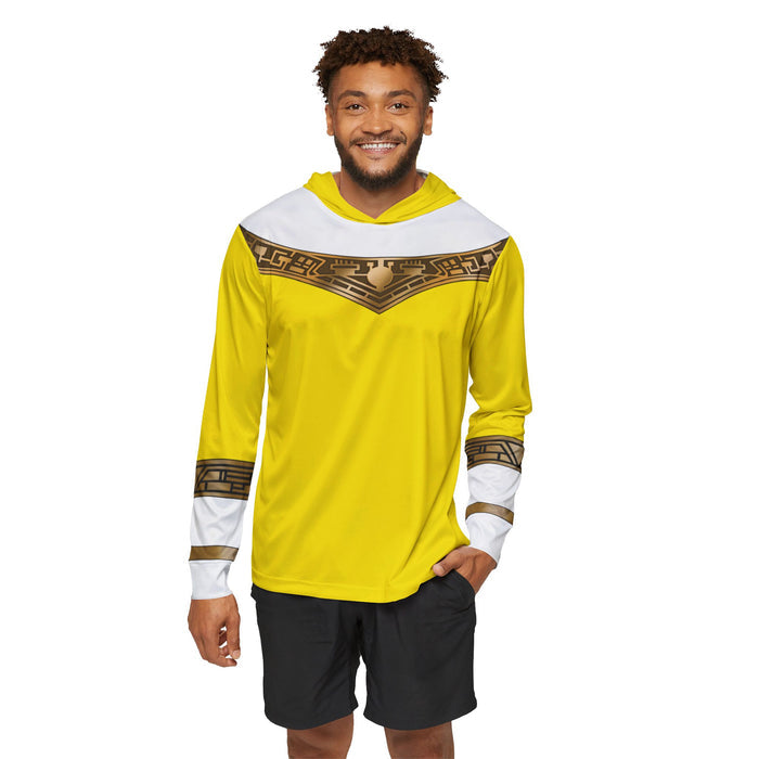 Ohranger Yellow Hoodie (Full Print) Lightweight, Breathable, workout, pull over, fitness Hoodie Super Sentai Custom