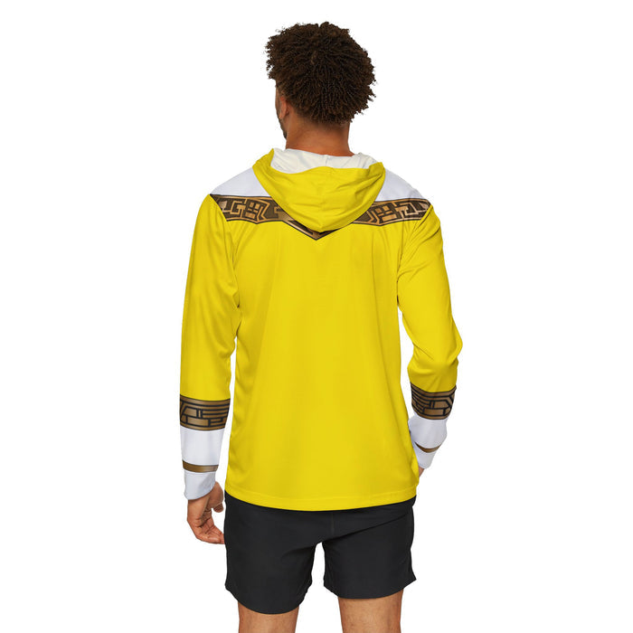 Ohranger Yellow Hoodie (Full Print) Lightweight, Breathable, workout, pull over, fitness Hoodie Super Sentai Custom