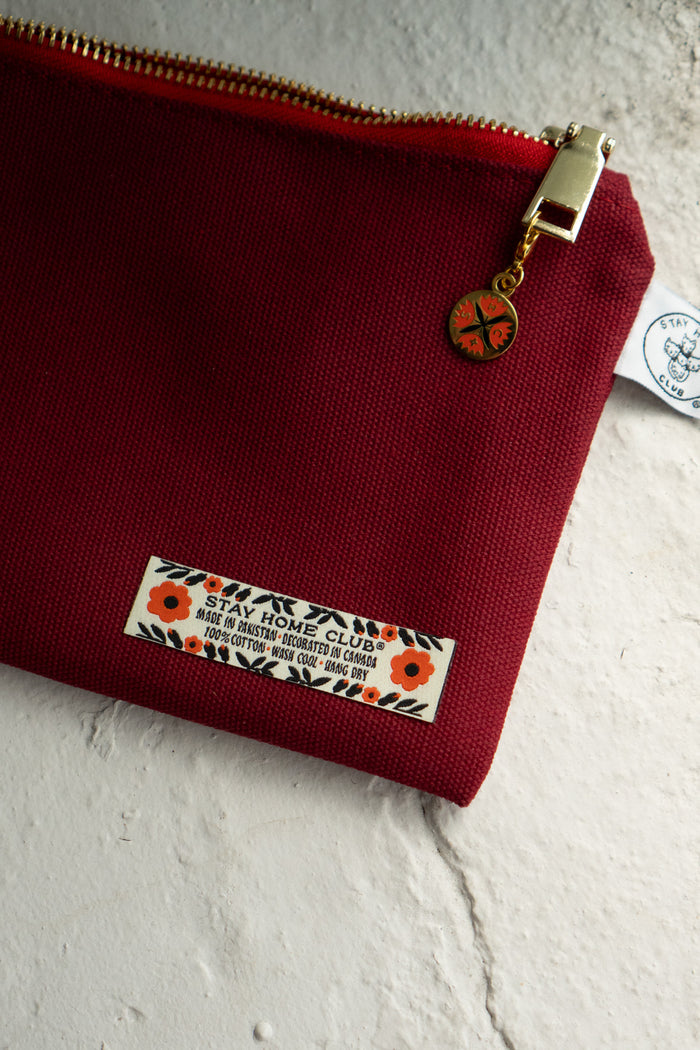 Patched Zipper Pouch - Pick Your Patch