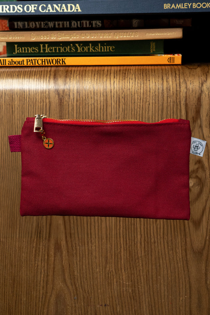 Patched Zipper Pouch - Pick Your Patch
