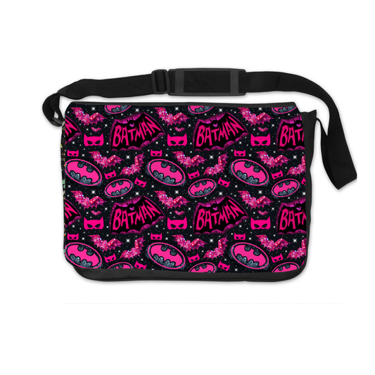 PINK BATMAN MESSENGER BAG